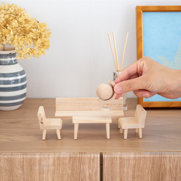 Lundby ミニチュア 木の家具セット 家具 1/18 木製 北欧