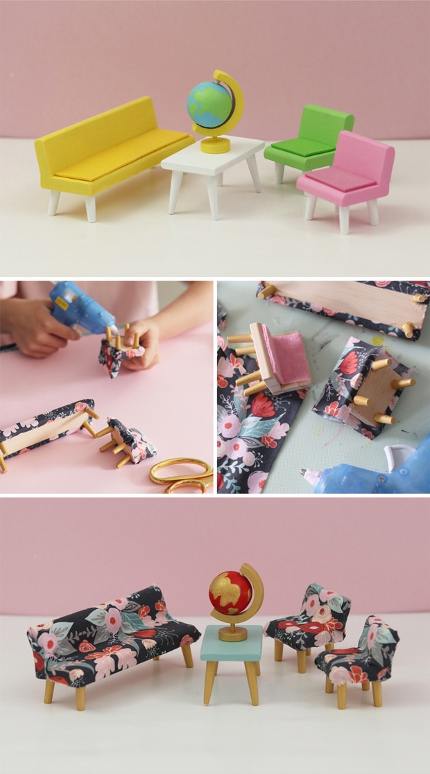 Lundby ミニチュア 木の家具セット 家具 1/18 木製 北欧