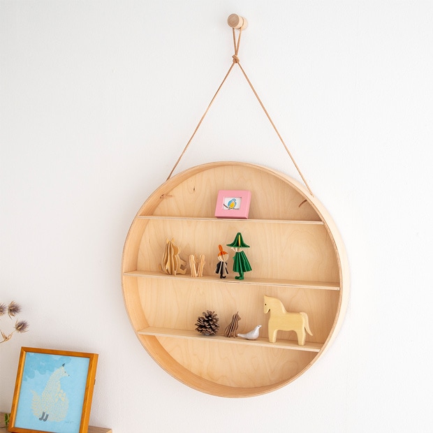 Ferm Living ファームリビング ラウンドドーム 吊り棚 ハンギングシェルフ 木製 北欧 デンマーク