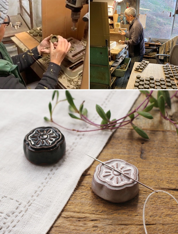 Cohana 淡路瓦の針やすめ 日本製 Made in Japan コハナ 裁縫道具 針やすめ