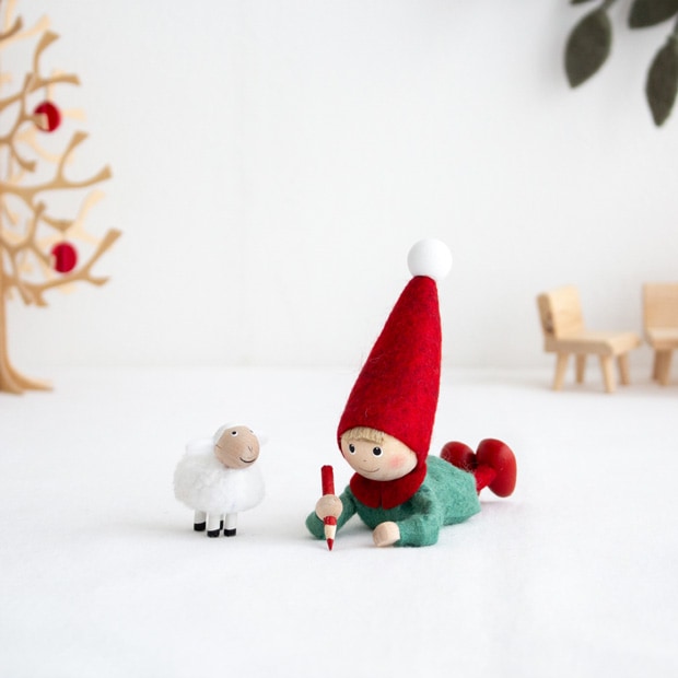 ノルディカニッセ 2023 新作 2点 セット 子羊 メリー ＋ 落書きをする男の子 Joy to the world NORDIKA nisse