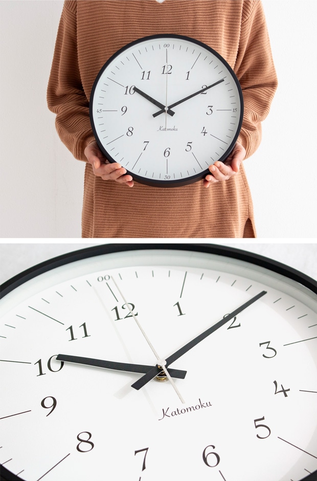 加藤木工 カトモク 掛け時計 KATOMOKU plywood wall clock 18 掛時計 木製 電波時計 スイープムーブメント 日本製 KM-110