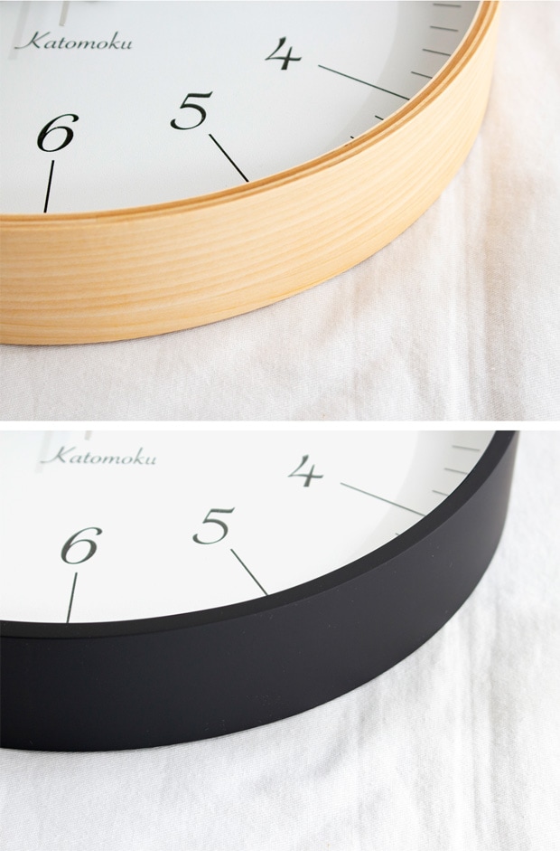 加藤木工 カトモク 掛け時計 KATOMOKU plywood wall clock 18 掛時計 木製 電波時計 スイープムーブメント 日本製 KM-110
