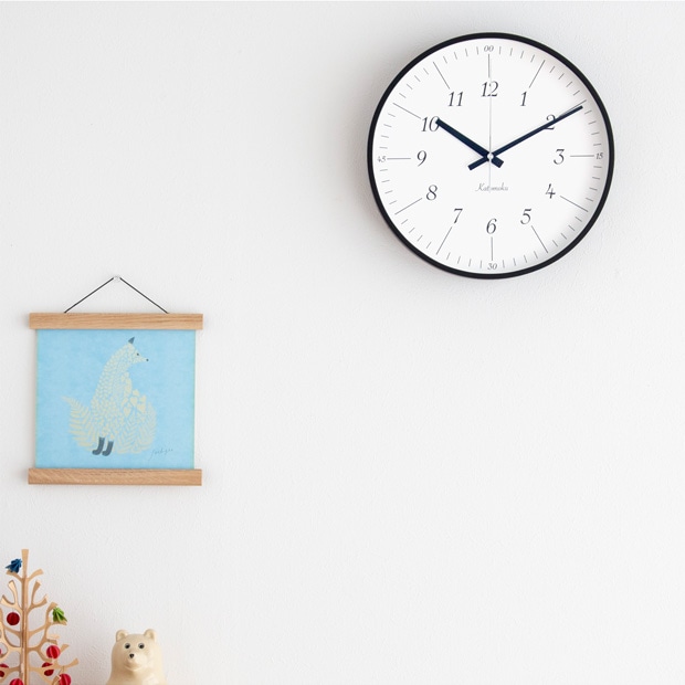 加藤木工 カトモク 掛け時計 KATOMOKU plywood wall clock 18 掛時計 木製 電波時計 スイープムーブメント 日本製 KM-110
