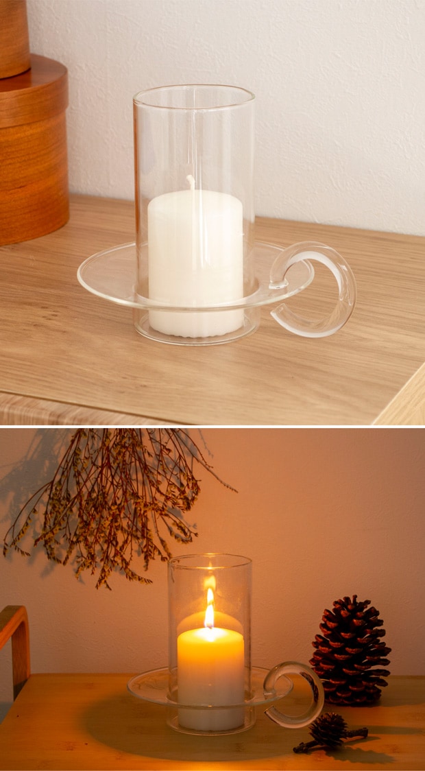 Ferm Living ファームリビング Luce Candle Holder ルース キャンドル ホルダー ガラス 北欧 デンマーク インテリア雑貨 雑貨【 日本正規代理店品 】