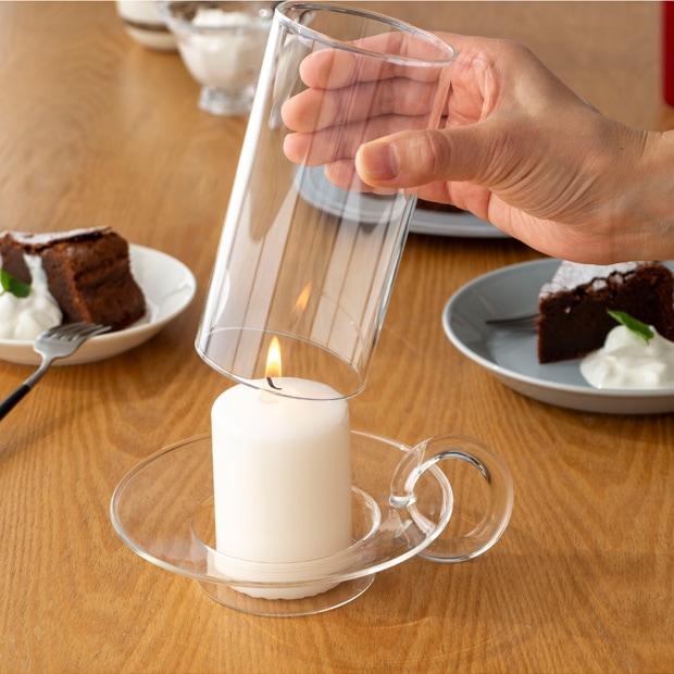 Ferm Living ファームリビング Luce Candle Holder ルース キャンドル ホルダー ガラス 北欧 デンマーク インテリア雑貨 雑貨【 日本正規代理店品 】