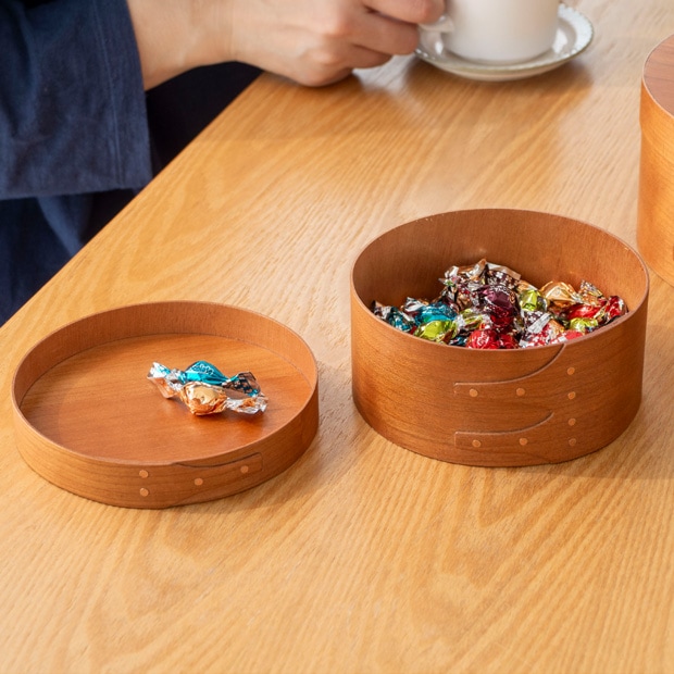 シェーカーボックス AXCIS アクシス シェーカー ラウンドボックス SS ナチュラル 木製 小物収納 収納ボックス 手作り