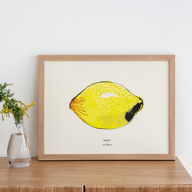 ポスター 北欧 30×40 cm レモン 果物 MADO × Soft Gallery Lemon デンマーク アートポスター マド ソフトギャラリー 北欧デザイン