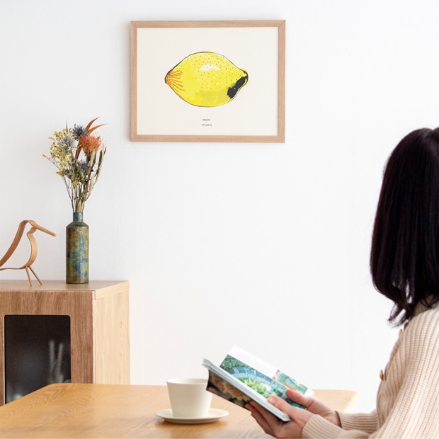 ポスター 北欧 30×40 cm レモン 果物 MADO × Soft Gallery Lemon デンマーク アートポスター マド ソフトギャラリー 北欧デザイン