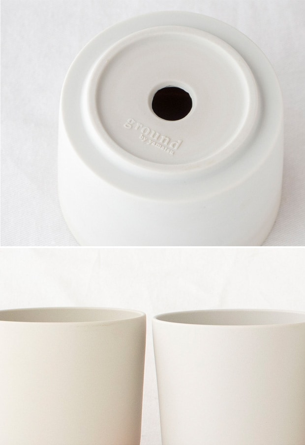 プランターポット 植木鉢 直径9.5cm プランター 小型 陶磁器 ground grip pot S 晋山窯ヤマツ 日本製 美濃焼