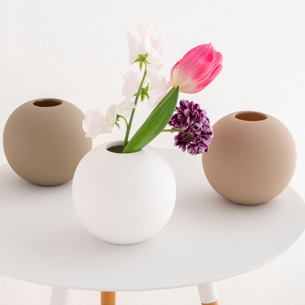 COOEE Design クーイーデザイン Ball Vase 10cm フラワーベース ボールベース 花びん 花器 北欧 磁器 【 日本正規代理店品 】