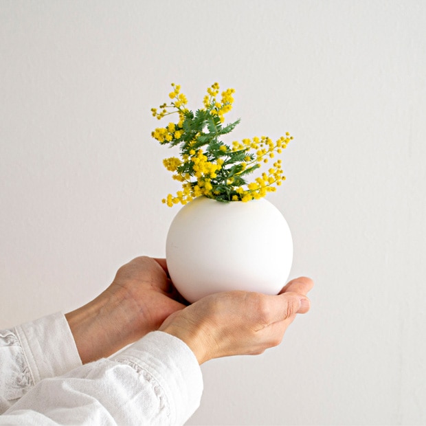 COOEE Design クーイーデザイン Ball Vase 10cm フラワーベース ボールベース 花びん 花器 北欧 磁器 【 日本正規代理店品 】