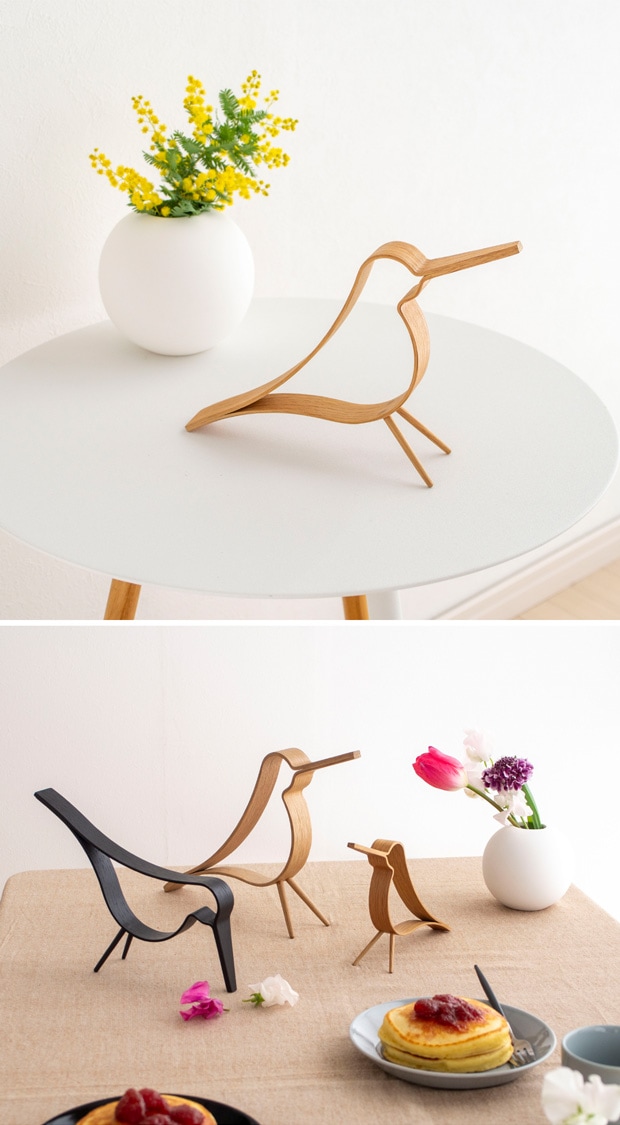 COOEE Design クーイーデザイン Woody Bird S 鳥 木製 オブジェ ウッディ バード 北欧 【 日本正規代理店品 】