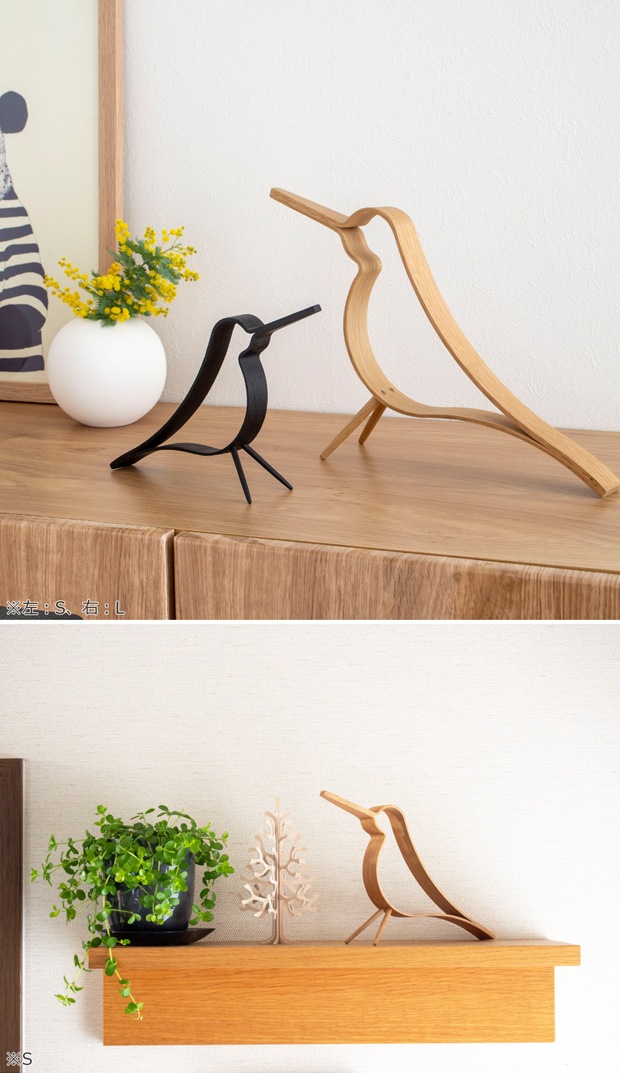 COOEE Design クーイーデザイン Woody Bird M 鳥 木製 オブジェ ウッディ バード 北欧 【 日本正規代理店品 】