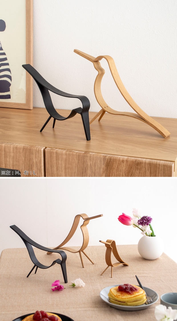 COOEE Design クーイーデザイン Woody Bird L 鳥 木製 オブジェ ウッディ バード 北欧 【 日本正規代理店品 】