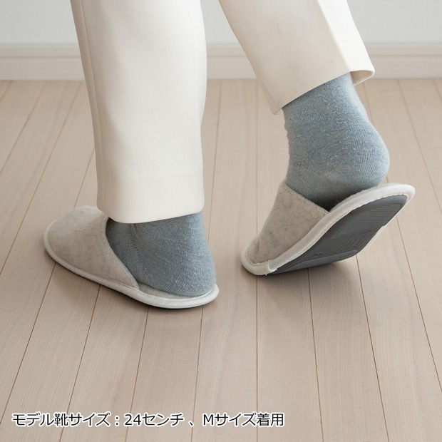 rooms easyWASH ルームズ Mサイズ 22.5～24.5cm ルームスリッパ 無地 フロンティア FRONTIER
