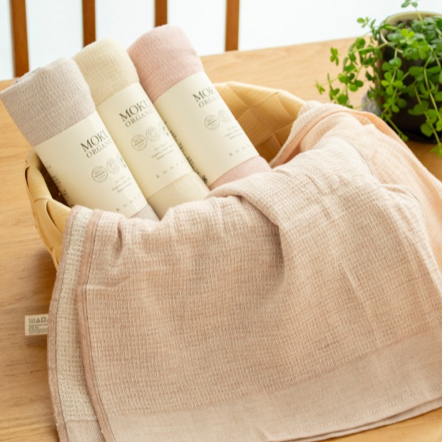 MOKU ORGANIC モク オーガニック フェイスタオル 33×100cm 綿 オーガニックコットン ガーゼ kontex 今治タオル 日本製 コンテックス