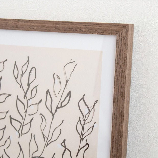 ポスター フレーム付き Le platane S 37.5×37.5cm 木製 正方形 ポスターフレーム プラタナス 低木 アートポスター Henri Matisse アンリ・マティス bicosya 美工社