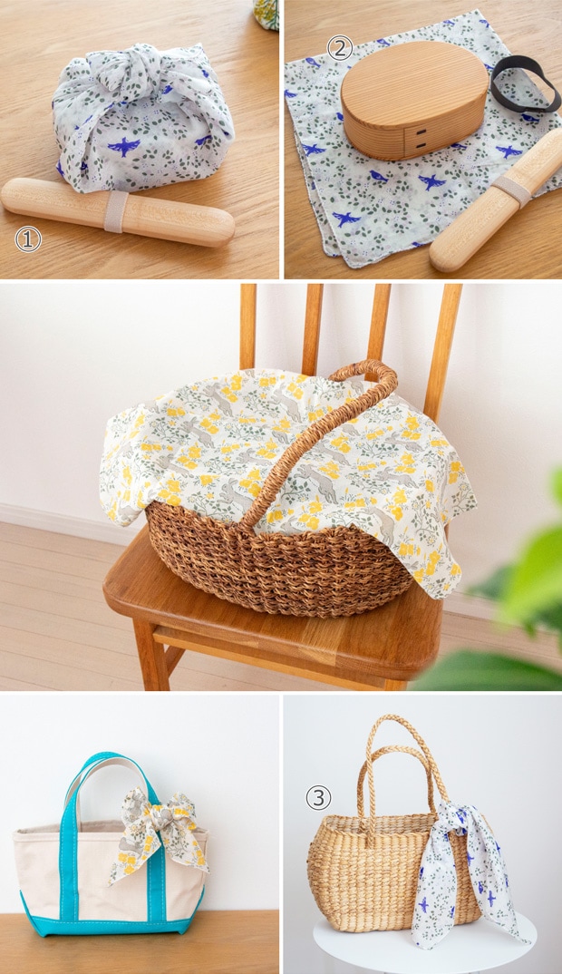 ハンカチ インド綿 ブロックプリントハンカチ 54×54cm 大判 おしゃれ sotlight ソットライト POTPURRI ポトペリー キーウィ ウサギ 鳥