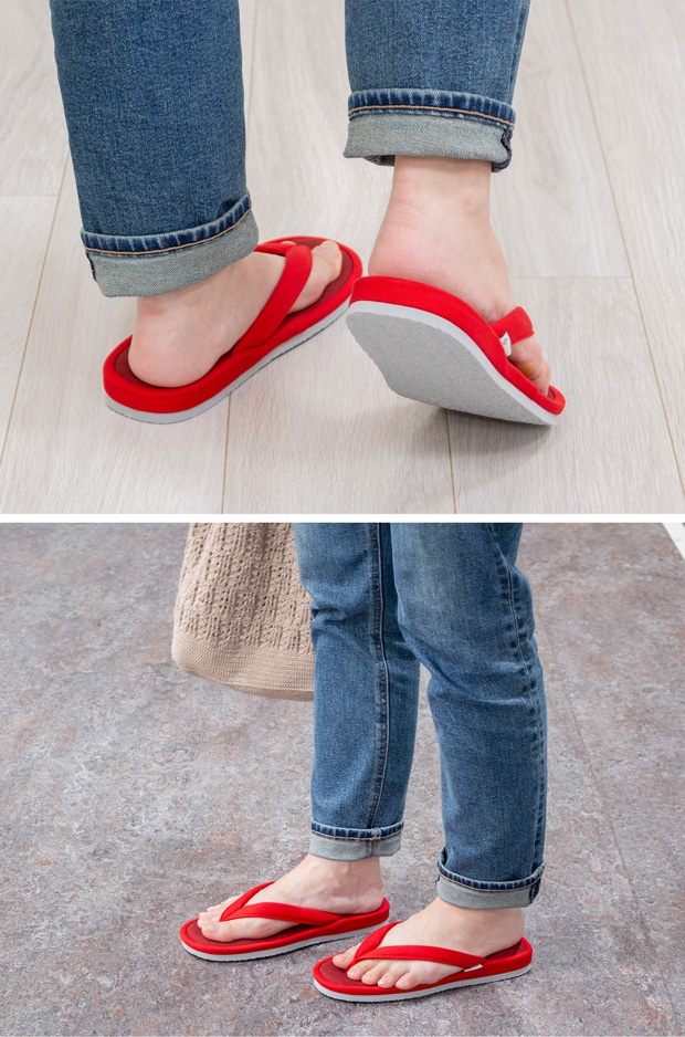 ABE HOME SHOES 帆布草履 Lサイズ 25～27cm 室内履き ルームシューズ 夏 洗える 洗濯機 日本製 阿部産業