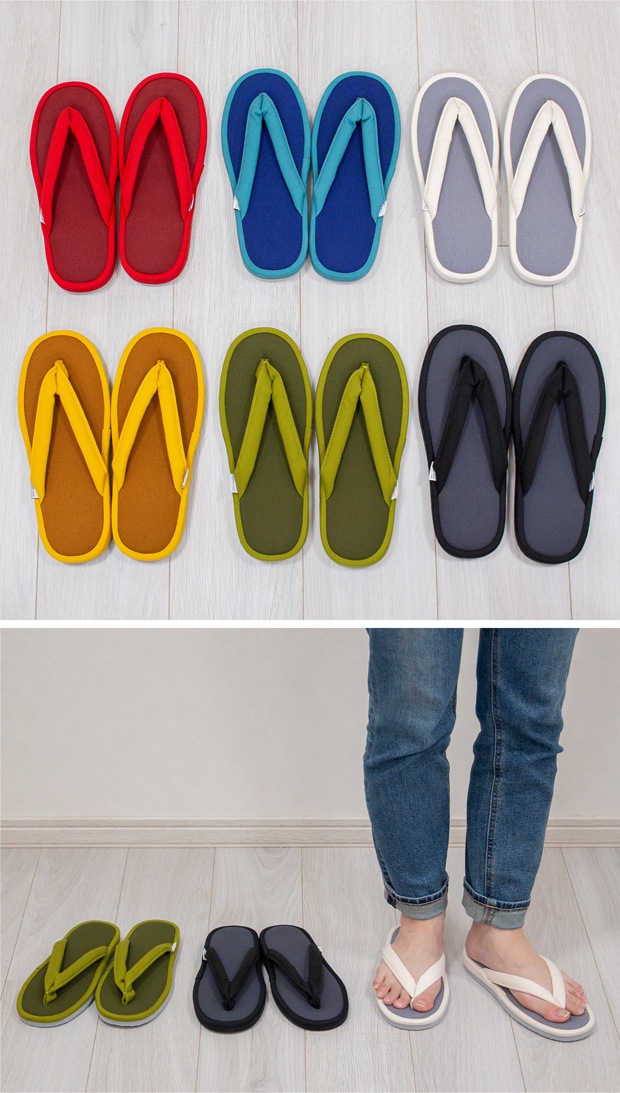 ABE HOME SHOES 帆布草履 Lサイズ 25～27cm 室内履き ルームシューズ 夏 洗える 洗濯機 日本製 阿部産業