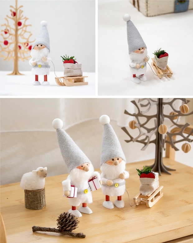 ノルディカニッセ 2024 新作 ハートを届けるサンタ ハートフル サイレントナイト NORDIKA nisse クリスマス 雑貨 木製 人形 北欧 NRD120810