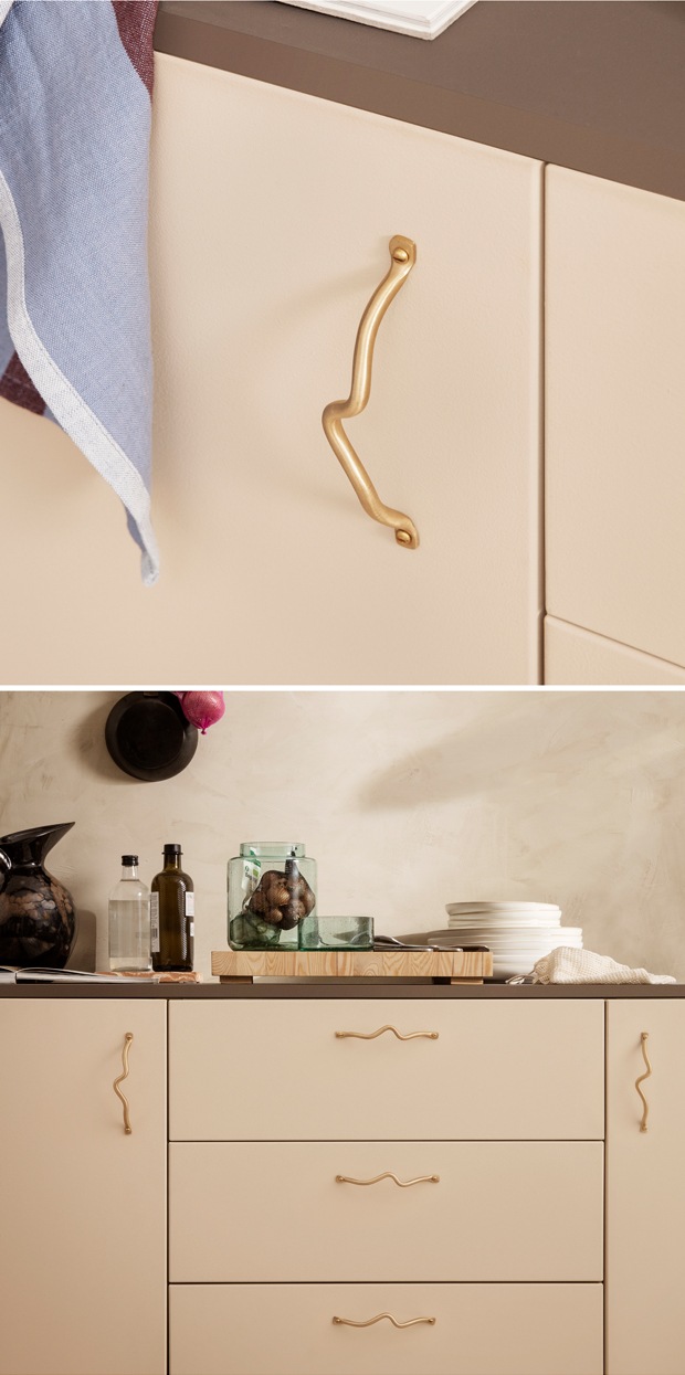Ferm Living ファームリビング Curvature Double Hook カーバチュア ダブルフック ブラス ブラックブラス