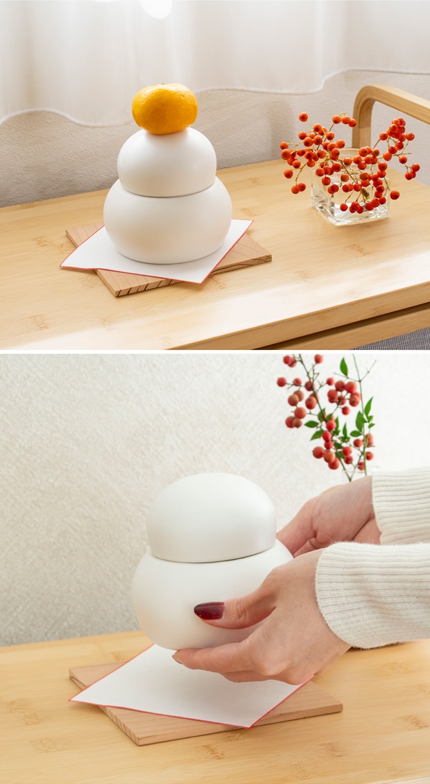 かもしか道具店 陶の鏡餅