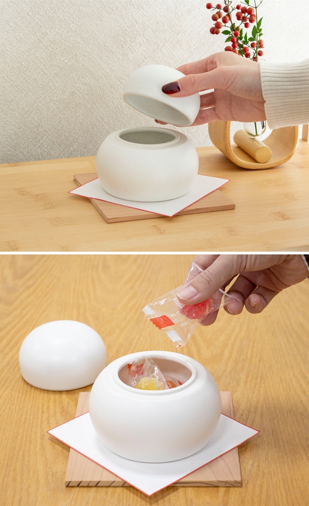 かもしか道具店 陶の鏡餅