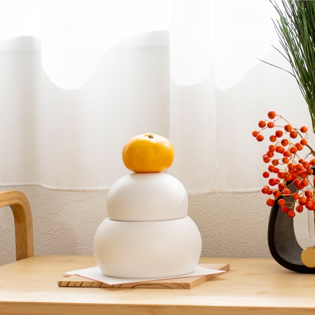 かもしか道具店 陶の鏡餅