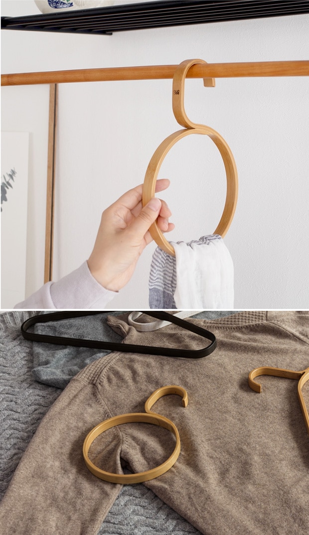 GUDEE サークルハンガー 円形 木製 竹 スカーフ ストール マフラー CAKON Circle hanger GudeeLife　GUDEE