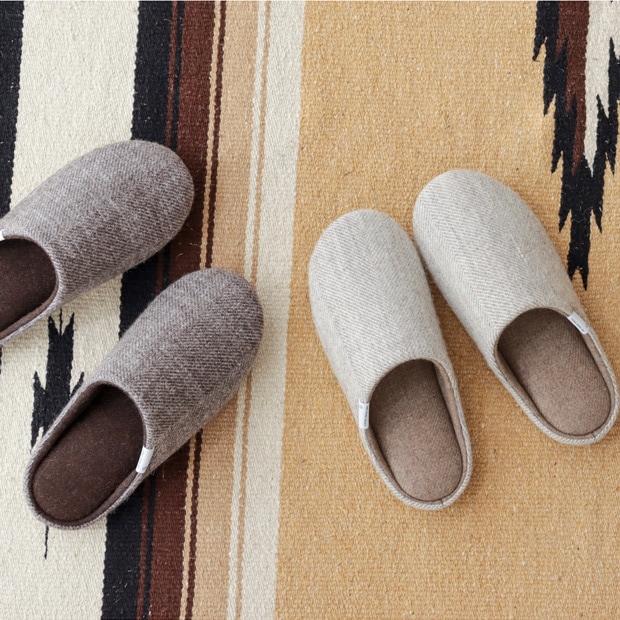 アベホームシューズ ABE HOME SHOES ウールホームシューズ M Mサイズ ルームシューズ スリッパ 無地 日本製