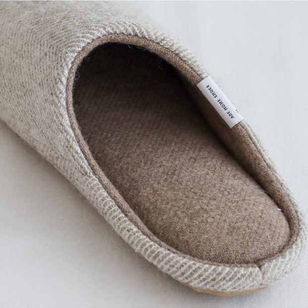 アベホームシューズ ABE HOME SHOES ウールホームシューズ M Mサイズ ルームシューズ スリッパ 無地 日本製