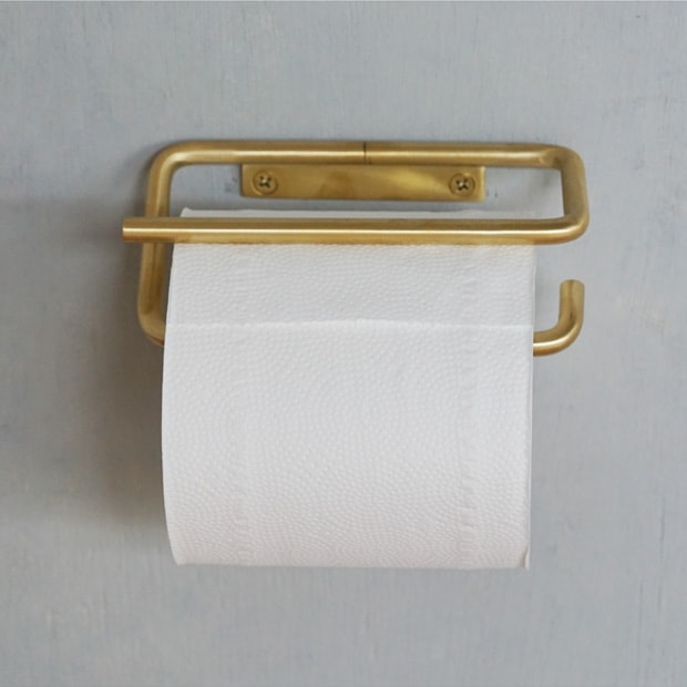 kt ペーパーホルダー ブラス トイレットペーパーホルダー シングル 真ちゅう 真鍮 インテリア雑貨 AXCIS アクシス