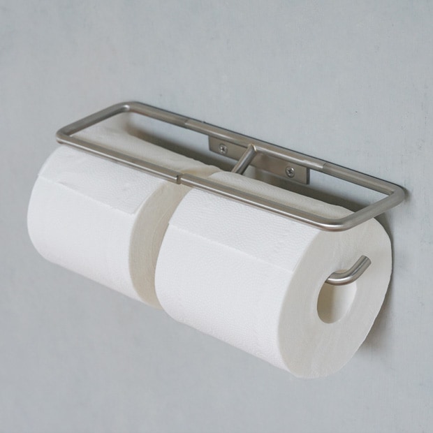 kt ペーパーホルダー ステンレス トイレットペーパーホルダー ダブル インテリア雑貨 AXCIS アクシス