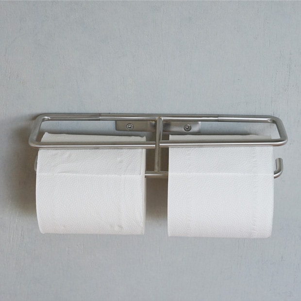 kt ペーパーホルダー ステンレス トイレットペーパーホルダー ダブル インテリア雑貨 AXCIS アクシス