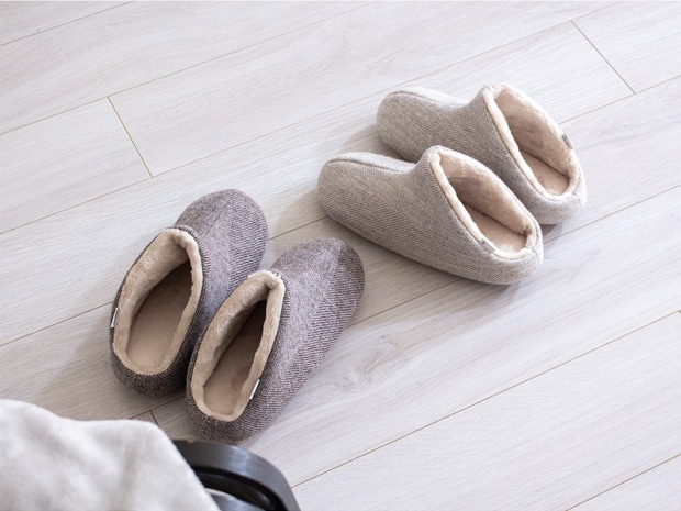 冬用スリッパ ウール・ハイカット＋ボア Lサイズ 25～27cm 洗える ルームシューズ 無地 日本製 レディース メンズ 大人用 ABE HOME SHOES 阿部産業