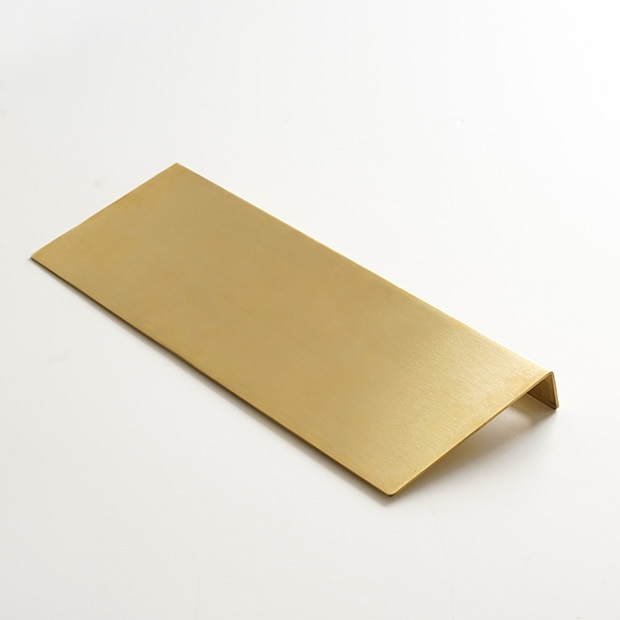 Brass Plate Shelf L ブラス ウォールシェルフ パーツ 壁付け棚 壁掛け棚、ディスプレイ棚 真ちゅう 真鍮 インテリア雑貨 AXCIS アクシス