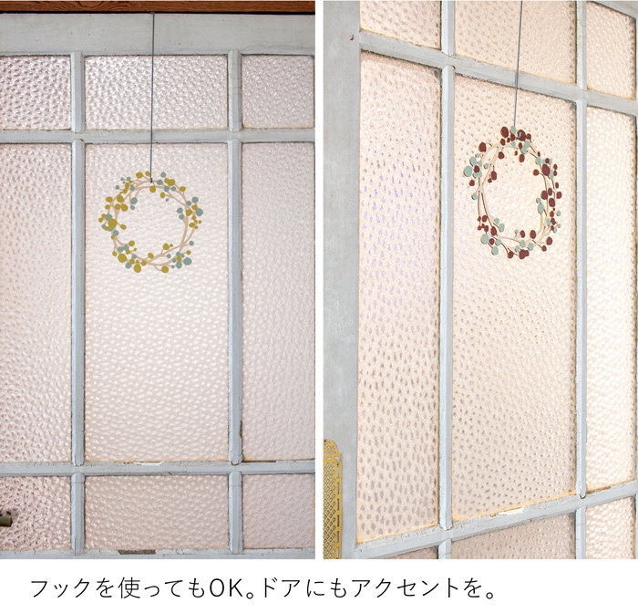 温かみのある木のリース ドロップ 25cm ナチュラルリース クリスマスリース 木製 もみの木 玄関 ドア 北欧 おしゃれ shesay シセイ