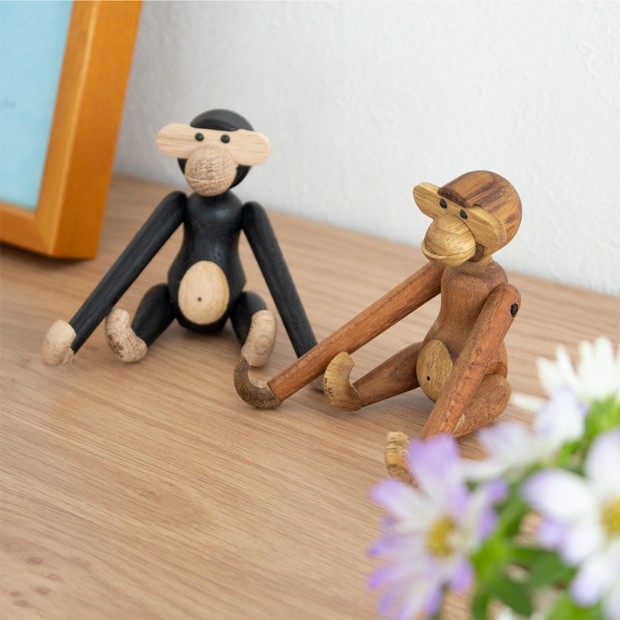 カイボイスン モンキー ミニ MONKEY MINI ブラック KAY BOJESEN DENMARK カイ・ボイスン デンマーク 北欧 雑貨 木製