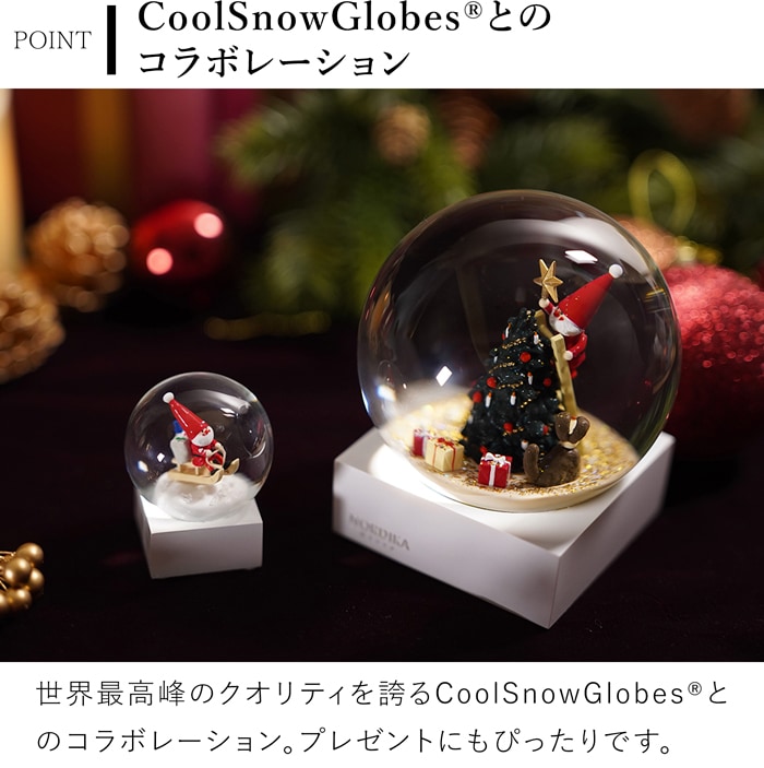 ノルディカニッセ 限定品 スノードームミニ そりに乗ったサンタ NORDIKA nisse クリスマス 雑貨 人形 北欧 NRD100003