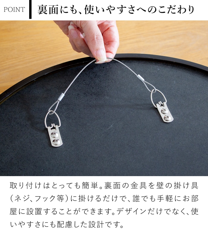 Gudee グディ ルミ ウォールミラー ラウンド 壁掛けミラー 円形ミラー ツートンカラー 天然竹 木製 竹 鏡 LUMI GudeeLife
