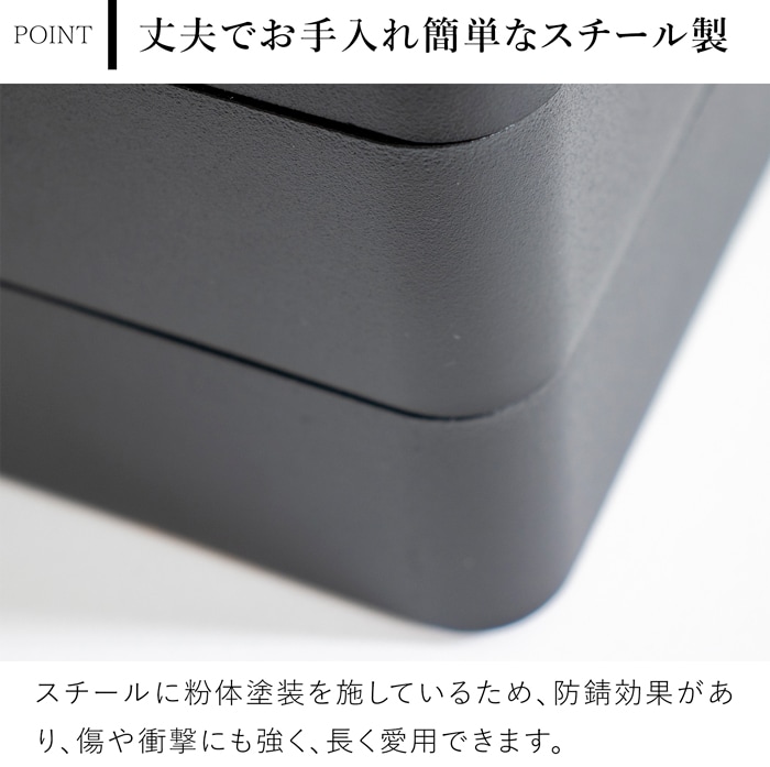 収納ボックス ふた付き 3段 スタッキング 卓上ボックス 蓋付き収納ケース 小物入れ ストレージボックス 卓上収納 黒 コルク