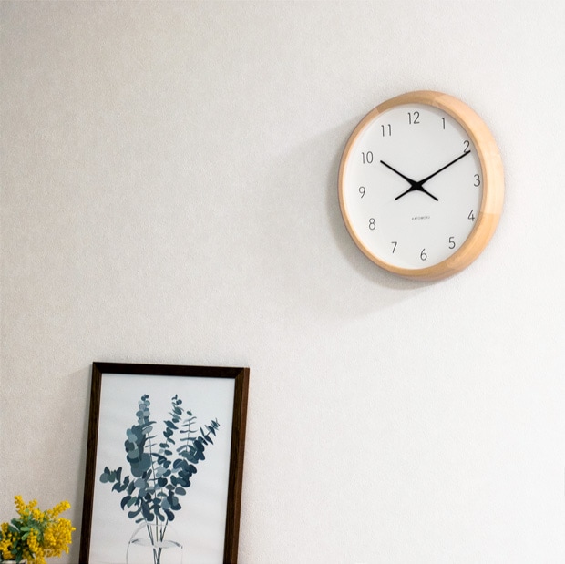 KATOMOKU muku round wall clock 7