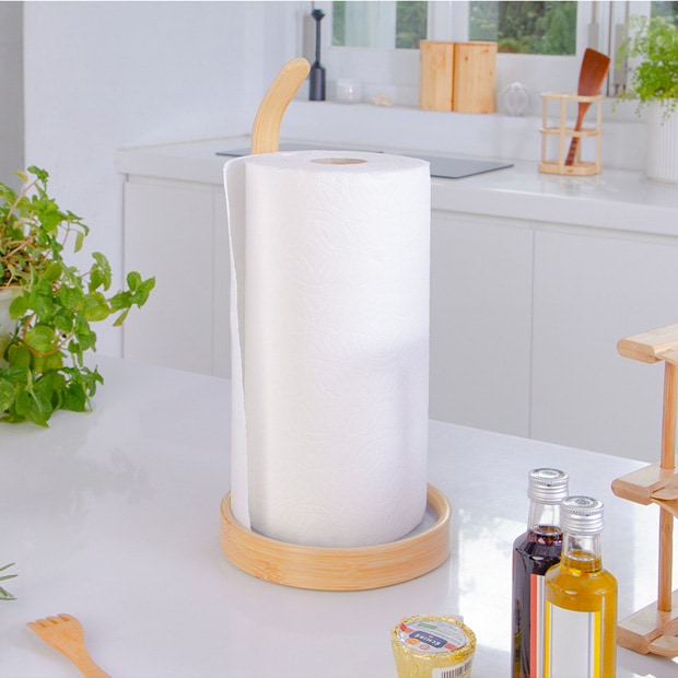 GUDEE キッチンペーパーホルダー 縦型 木製 竹 キッチンペーパースタンド DOI KitchenPaper towel holder GudeeLife　GUDEE
