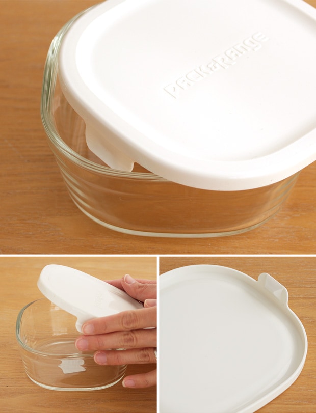 iwaki イワキ パック&レンジ ホワイト 4点セット BOX大×1 ハーフ×1 プチ200ml×2 角型 保存容器 耐熱ガラス 耐熱容器 PACK&RANGE