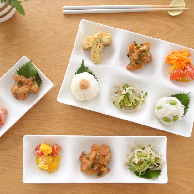 ミヤマ kowake コワケ 6つ仕切り皿 白磁 miyama プレート 皿 日本製 食器 05-030-101