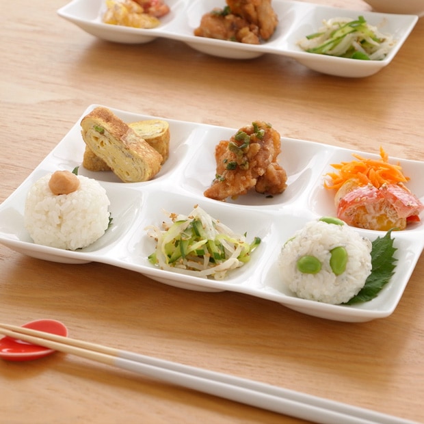 ミヤマ kowake コワケ 6つ仕切り皿 白磁 miyama プレート 皿 日本製 食器 05-030-101