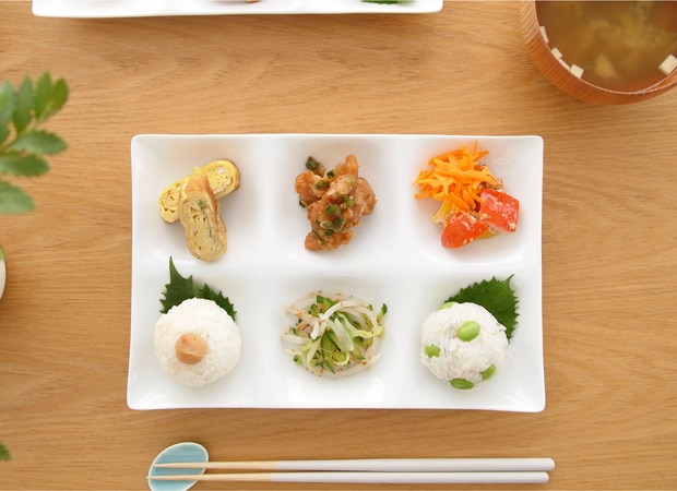 ミヤマ kowake コワケ 6つ仕切り皿 白磁 miyama プレート 皿 日本製 食器 05-030-101