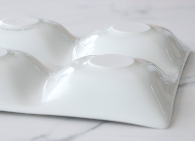 ミヤマ kowake コワケ 6つ仕切り皿 白磁 miyama プレート 皿 日本製 食器 05-030-101